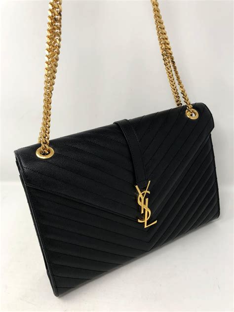 ysl black side purse|YSL purse all black.